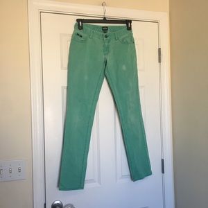 Size 5 Junior’s Vans Green Jeans